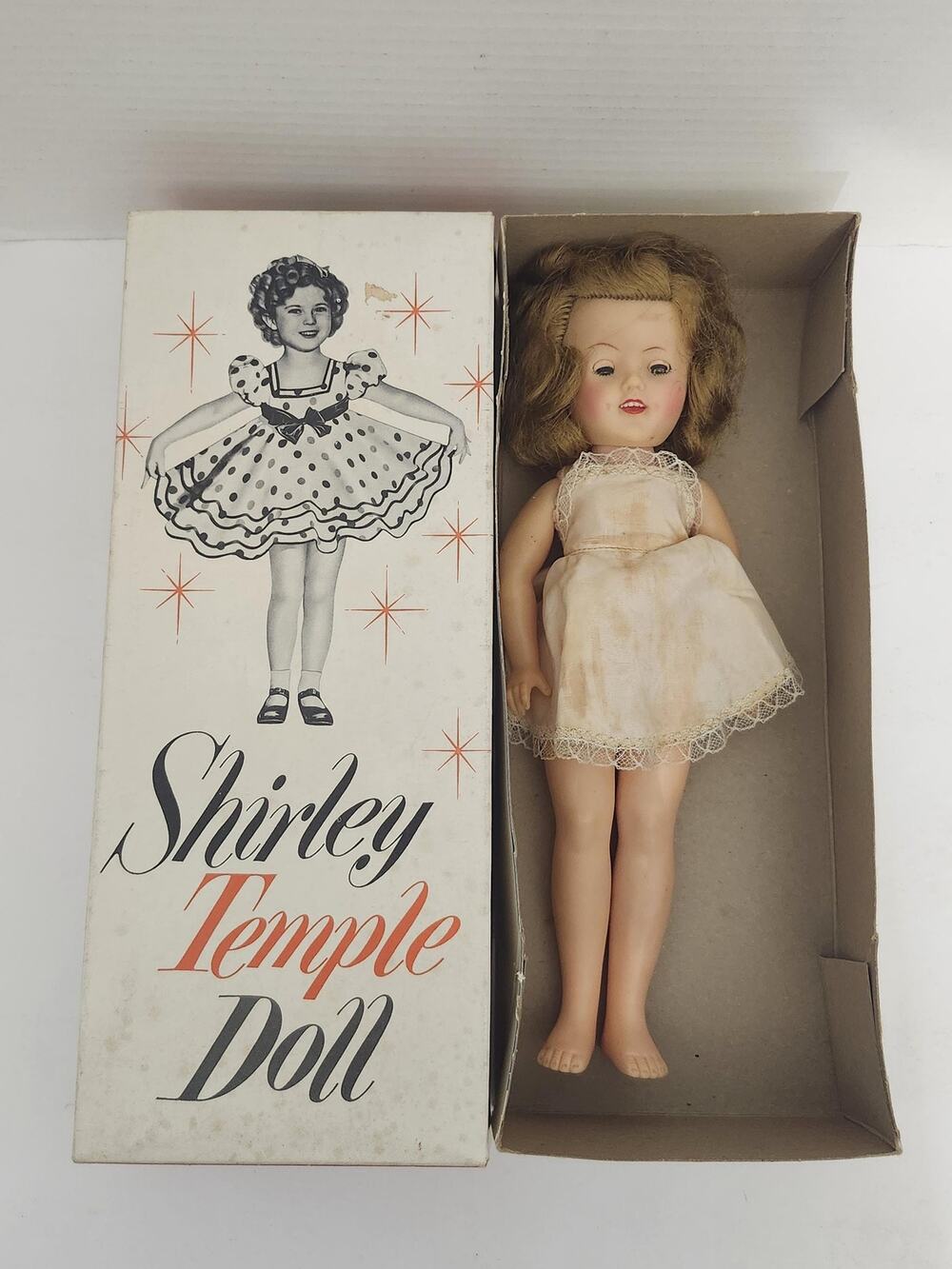 Vintage Ideal Shirley Temple Vinyl Doll in Original Box